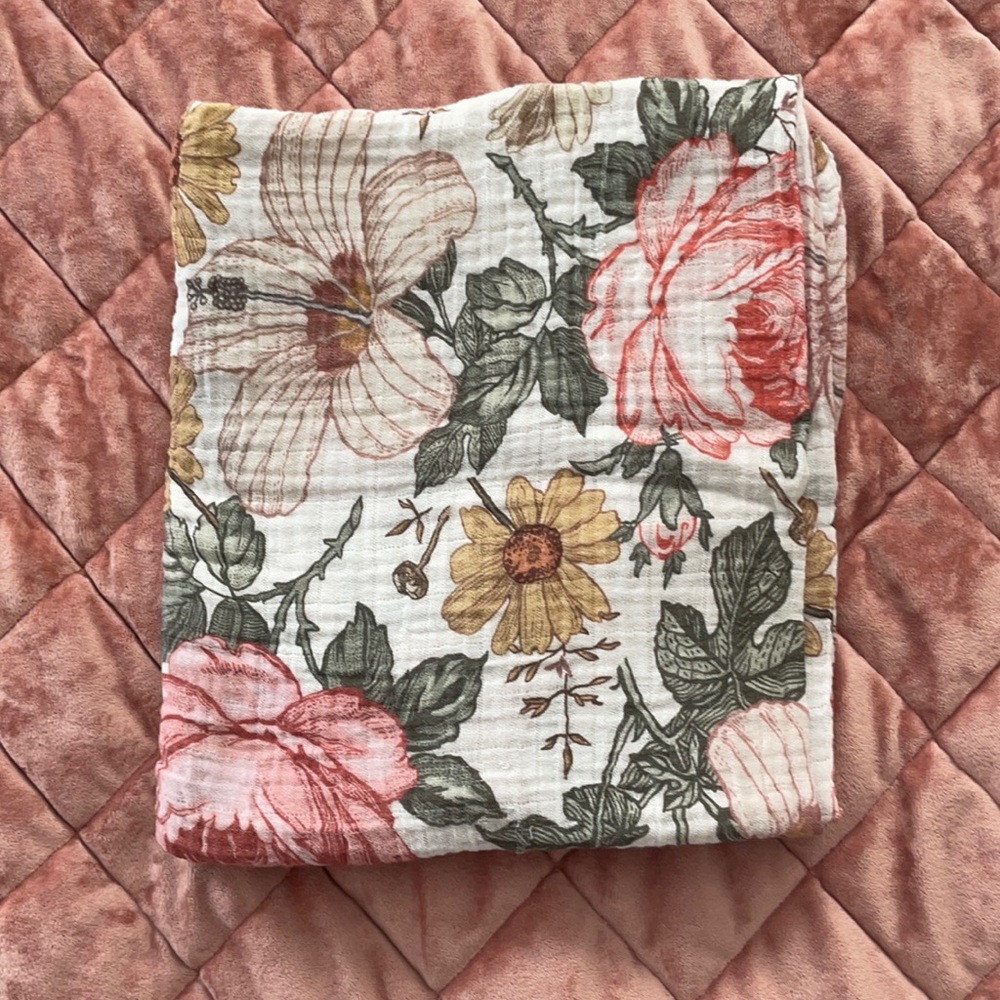 Baby muslin swaddle blanket